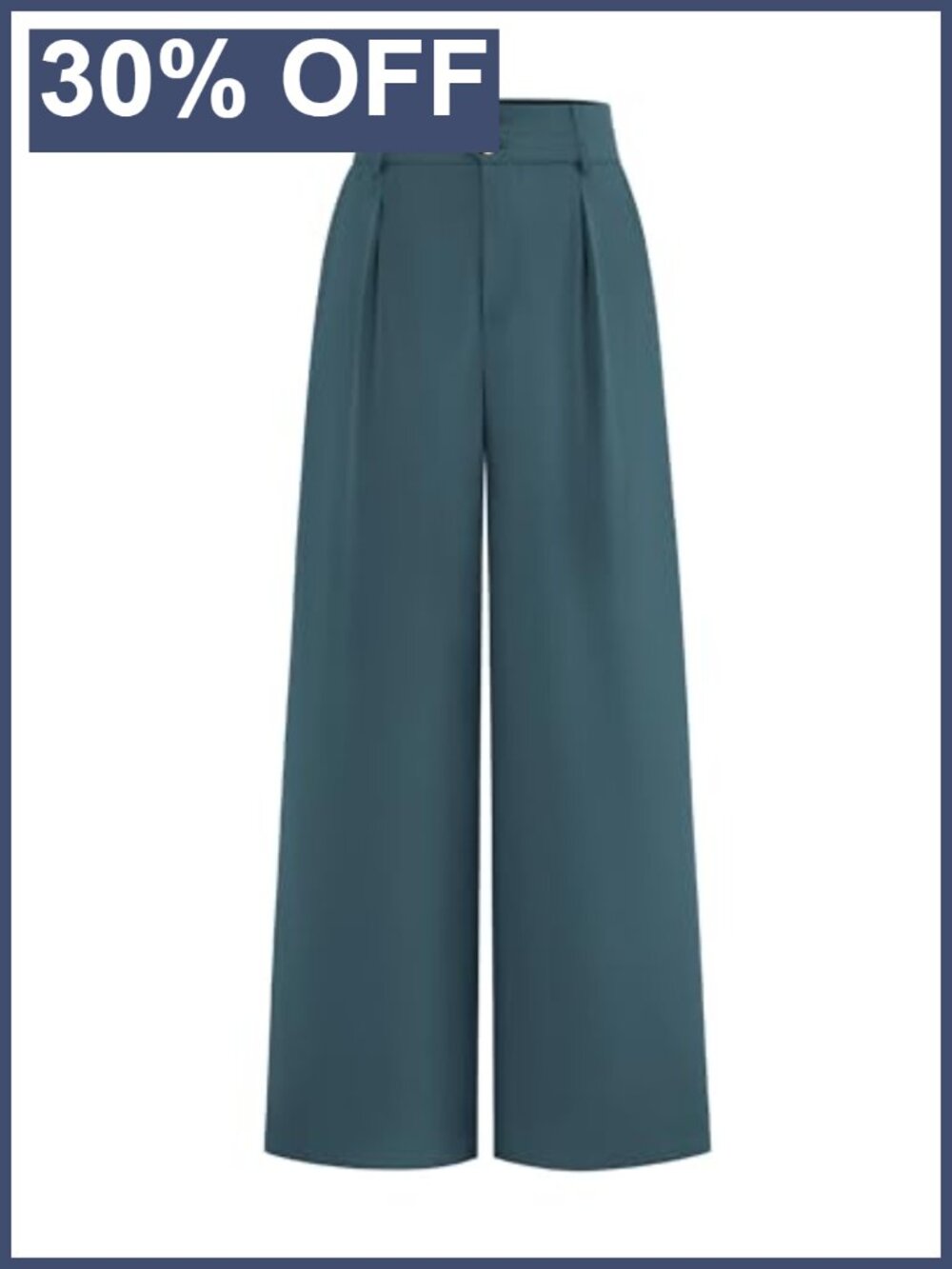 Wide Leg High Waisted Dress Pants Pleated Business Casual Trousers